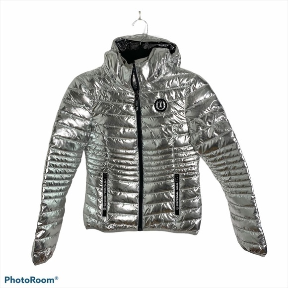Imperial Riding Silver Puffer Jacket NWT Kids 152 - Picture 1 of 8